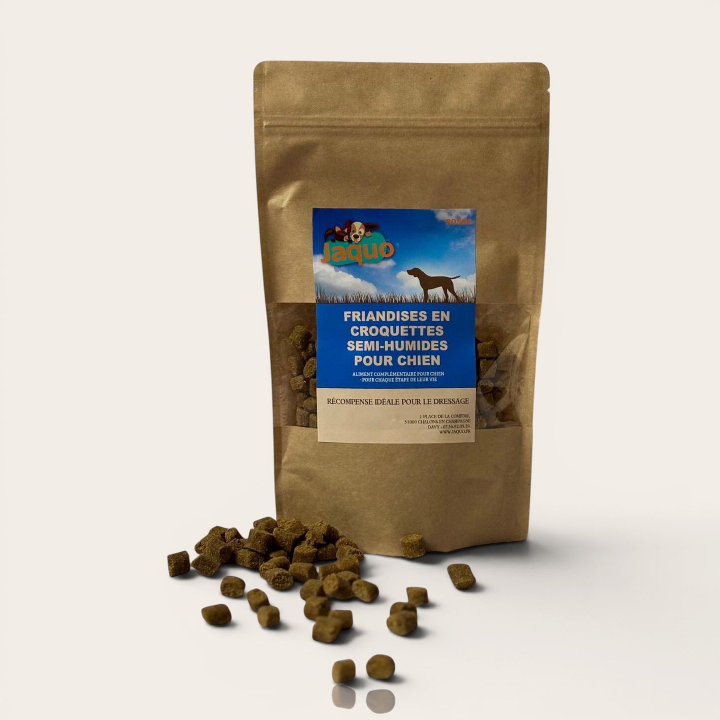 Friandise chien semi-humide LaRosée – Récompense viande dressage 250g