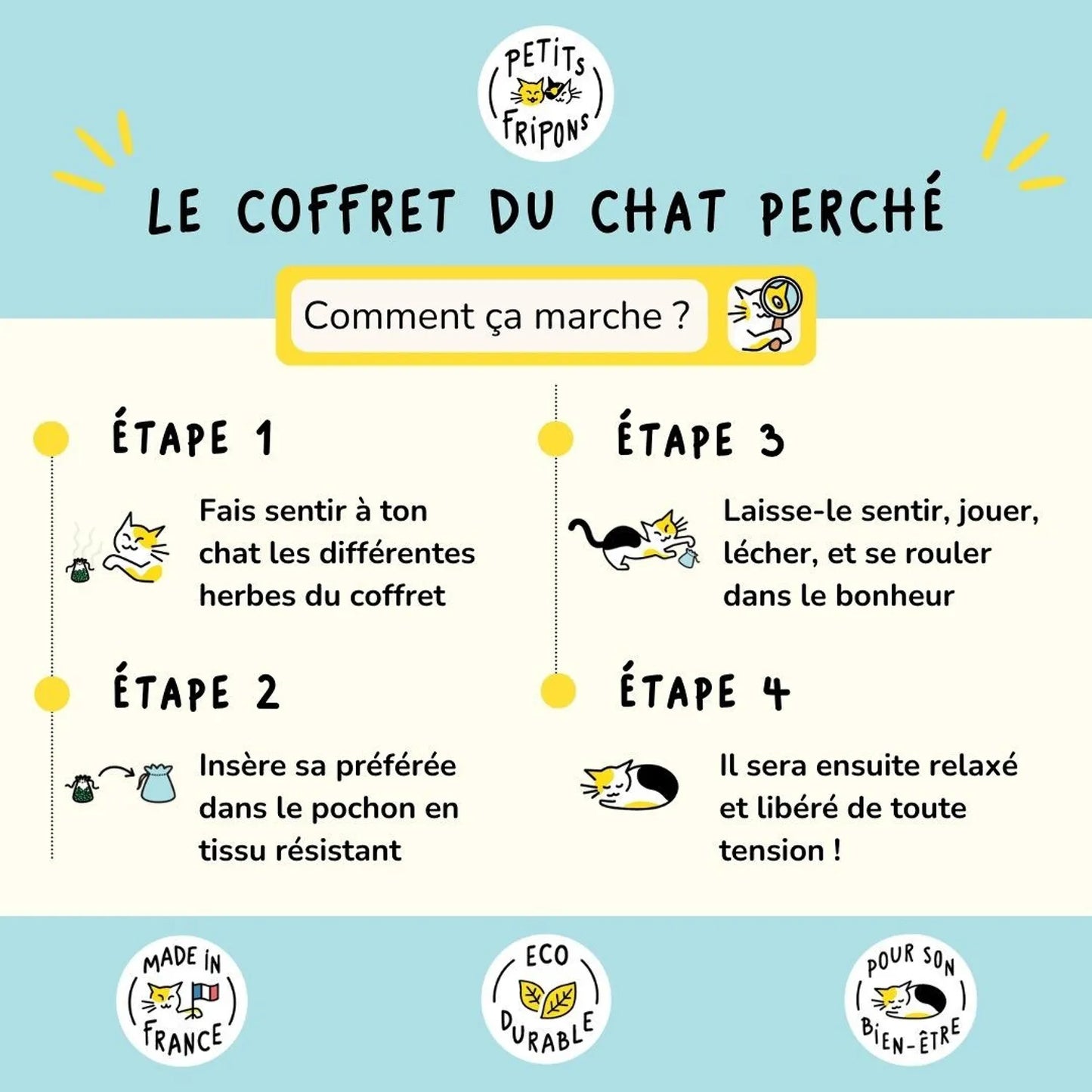 Le Coffret du Chat Perché — Herbes-aux-chats bio