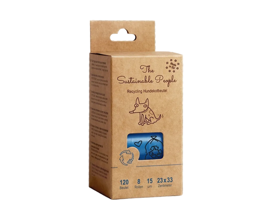 Sacs à déjections compostables certifiés — 120 sacs (8 rouleaux)