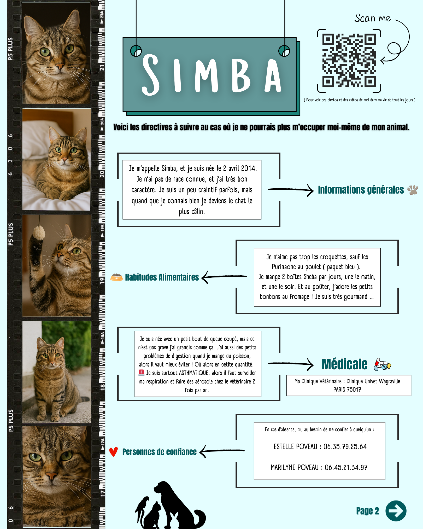 Cadre directives animaux personnalisé – Yougi Market