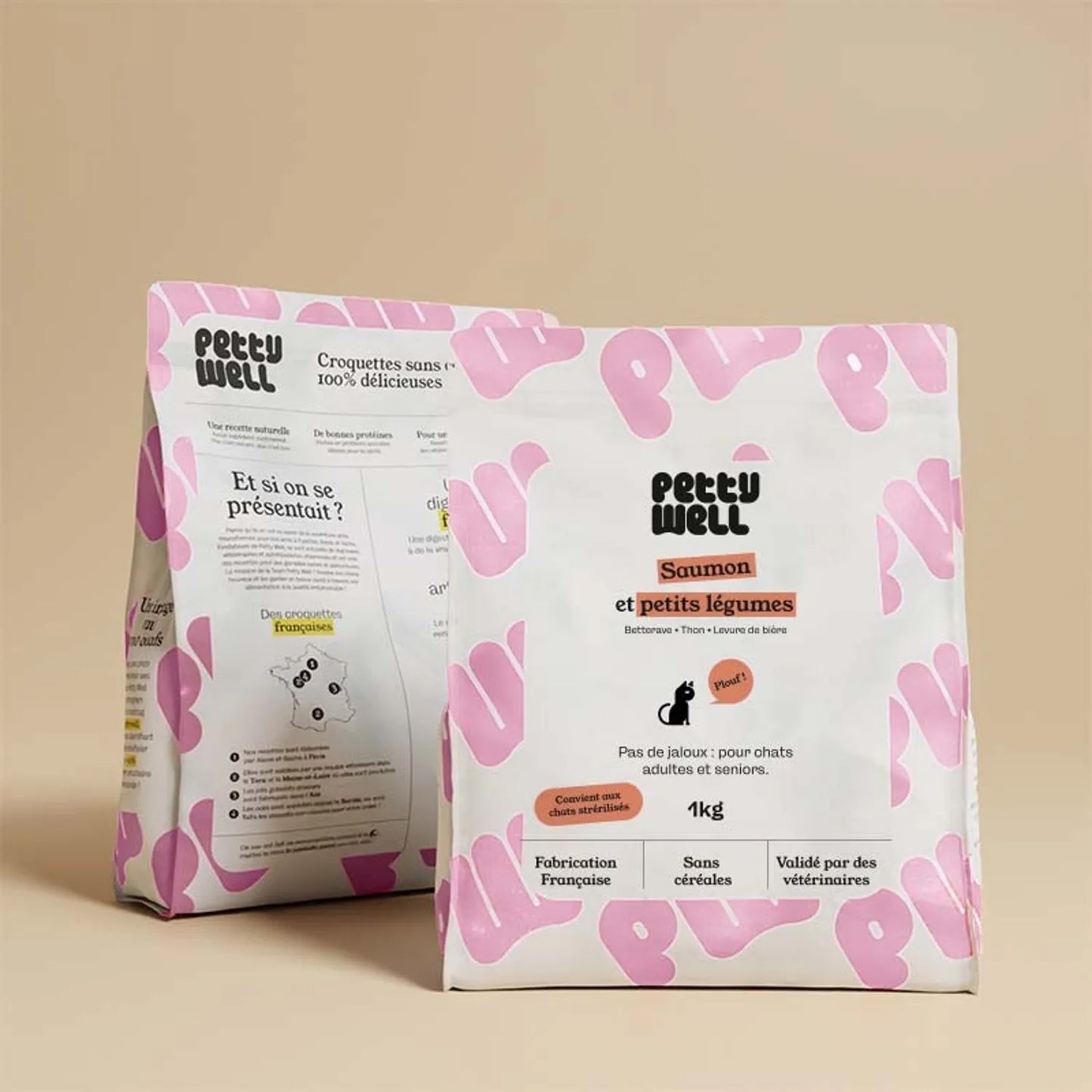 Croquettes Chat sans céréales — MadeinFrance Poulet & Dinde · 1 kg