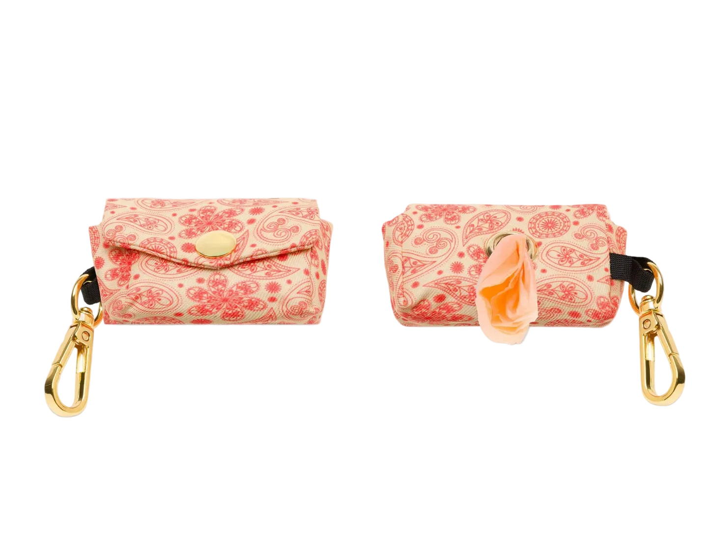Pochette à sacs à crottes GOLDEN VIBE — Motif paisley