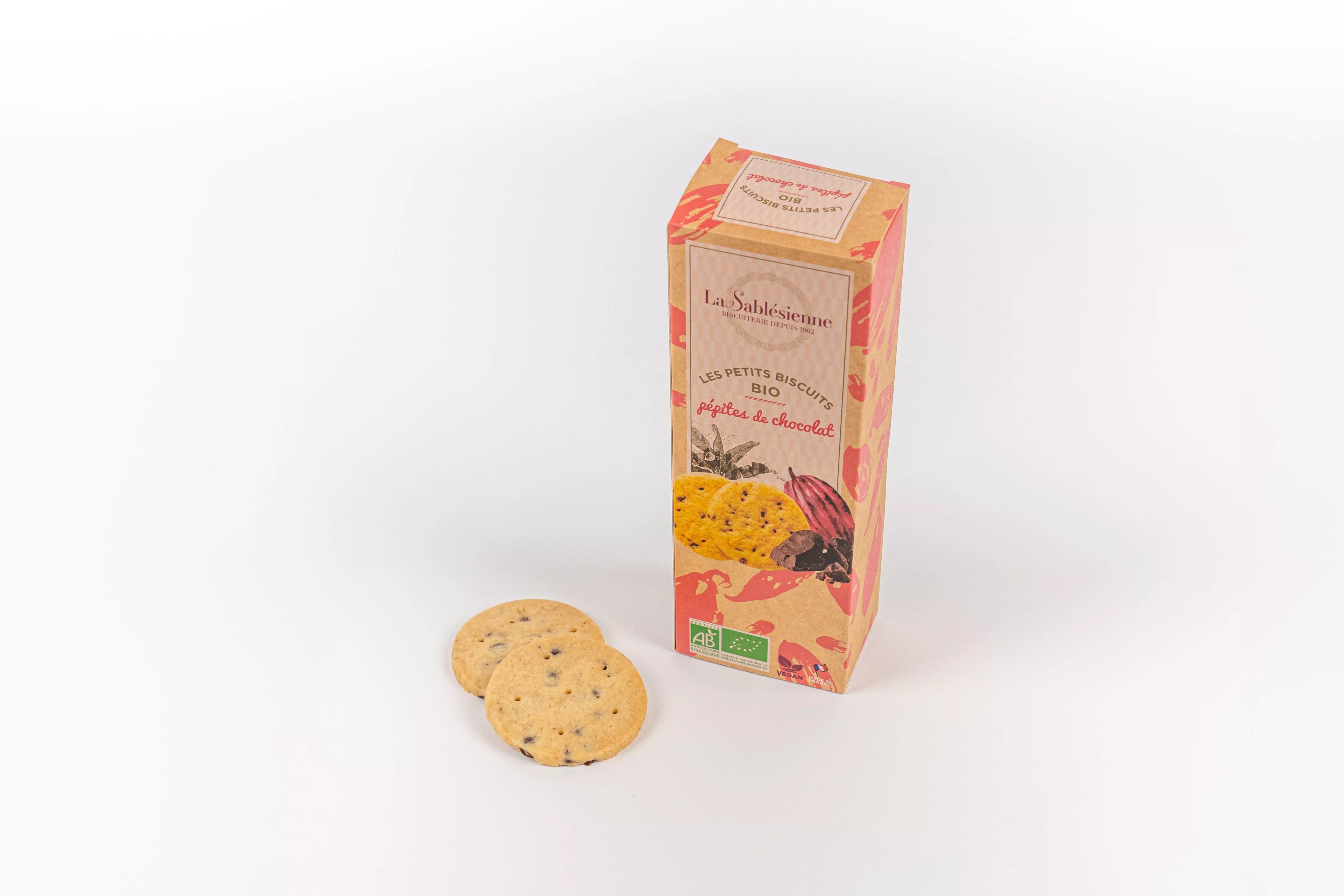 Biscuits sablés pépites de chocolat bio & vegan
