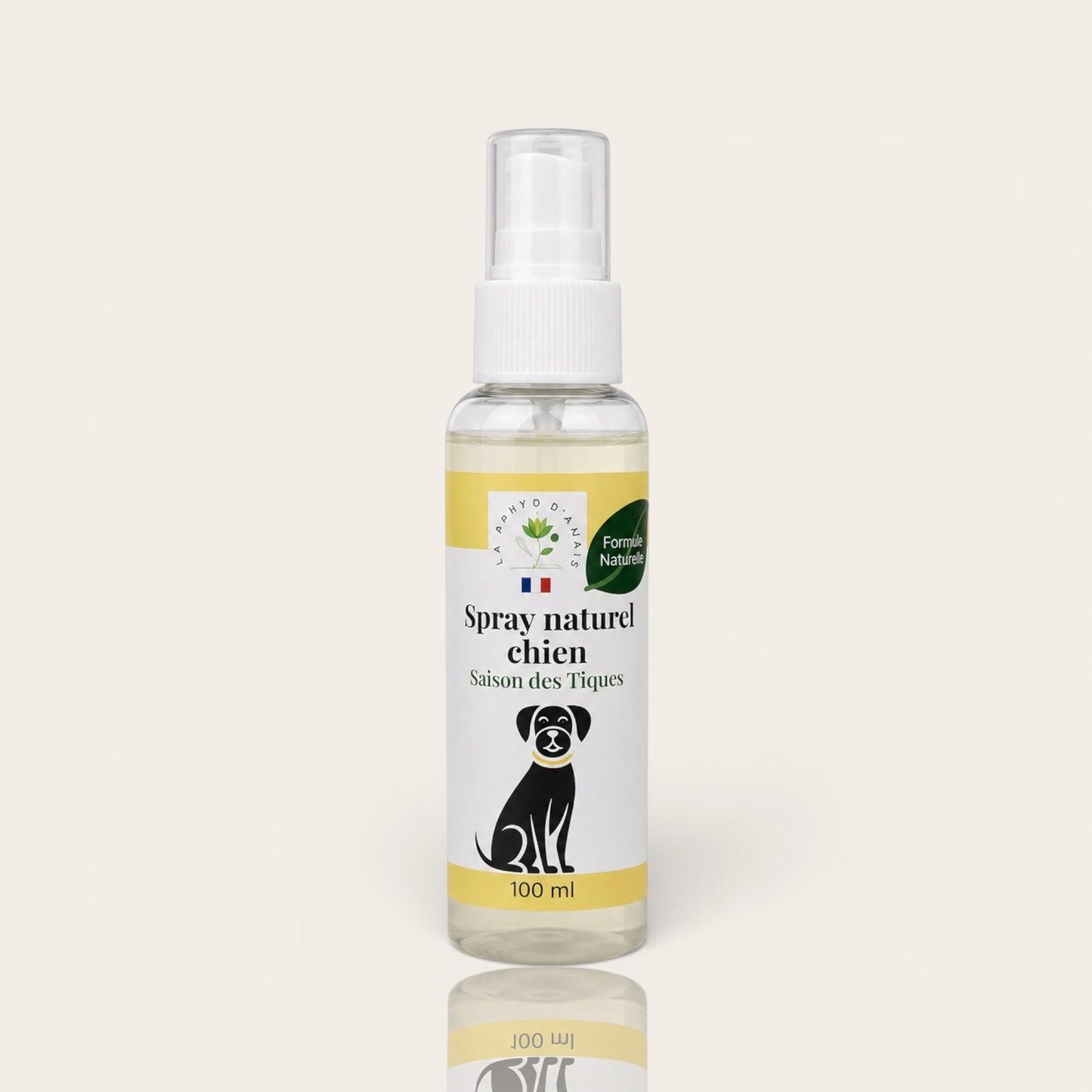 Spray répulsif naturel anti-tiques & moustiques pour chien — 100% naturel · 100 ml