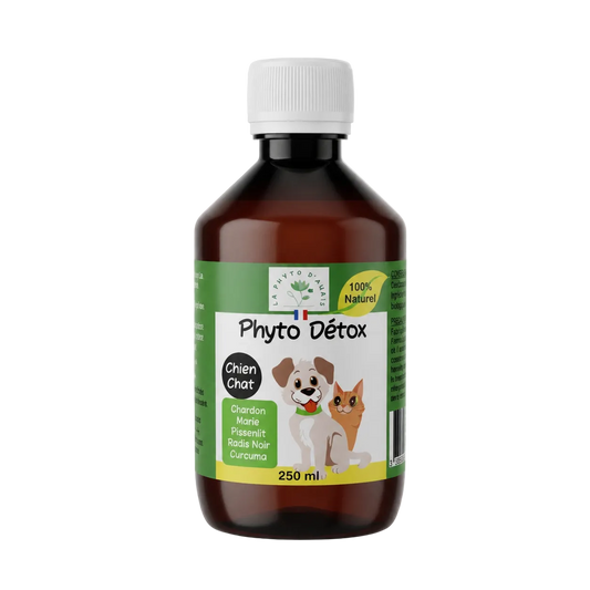 🌿 Phyto Détox – Complément Naturel Détox Foie & Reins pour Chien et Chat