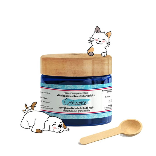 Croissance — Complément alimentaire chiot & chaton · 60 g