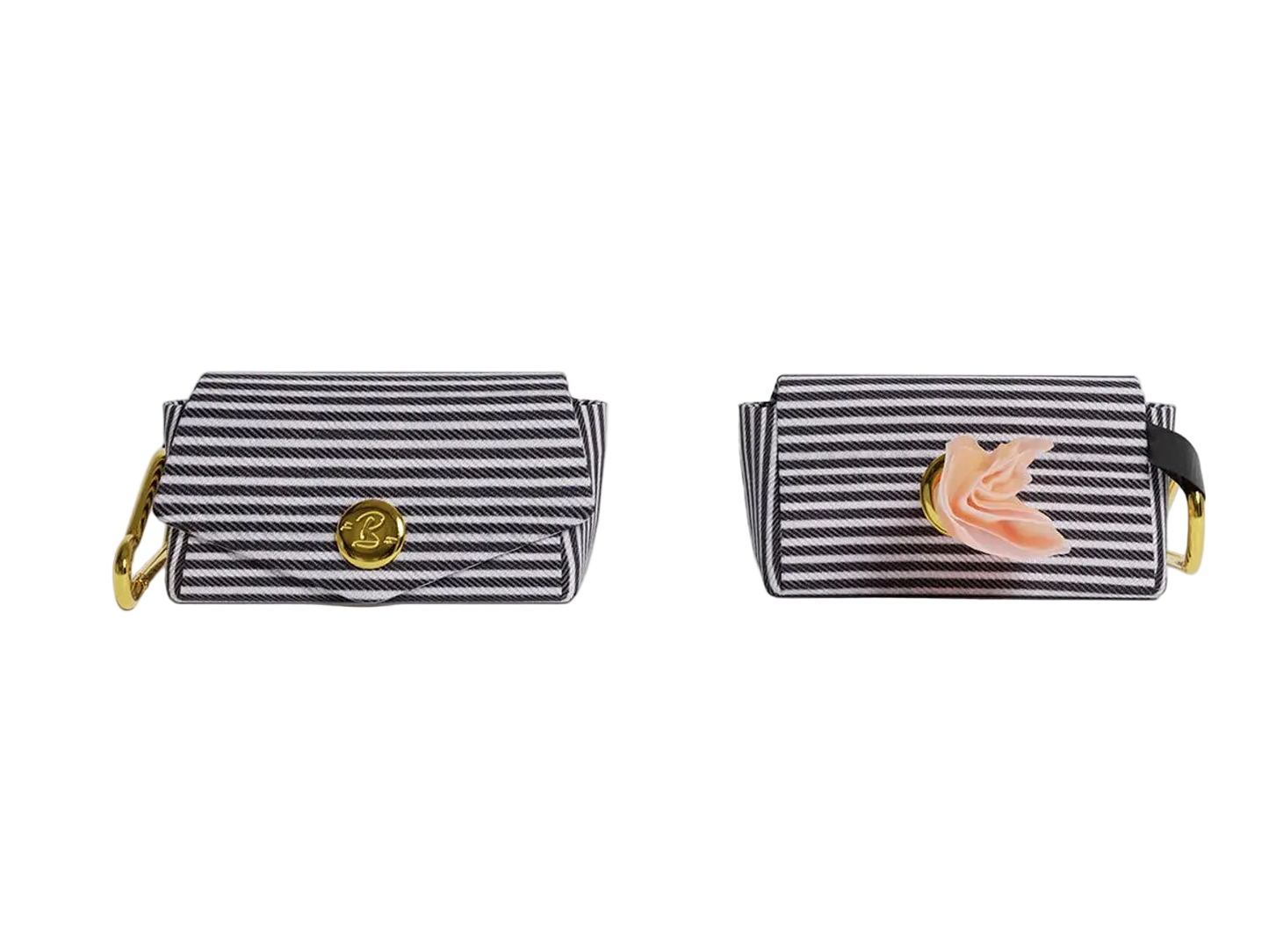 Pochette à sacs à crottes - Motif rayé madeinFrance