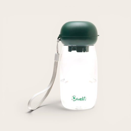 Gourde nomade pour chien avec bol intégré — Balade & voyage, Made in France · 550 ml