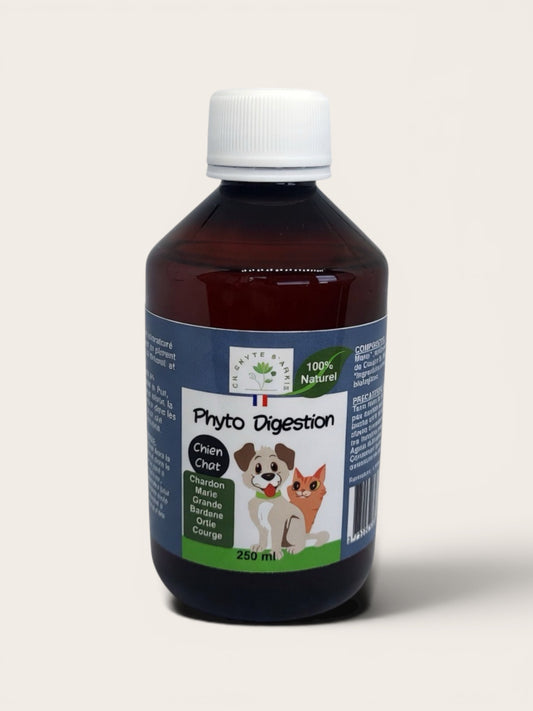 Complément digestion naturel pour chien & chat — Transit, flore intestinale & confort digestif · 250 ml