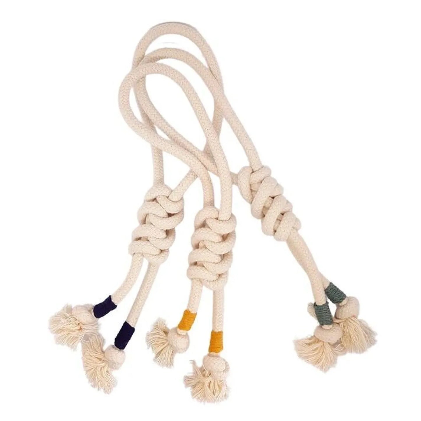 Jouet corde pour chien fait main — Coton naturel à mâcher, tir à la corde & rapport · Snake Knot